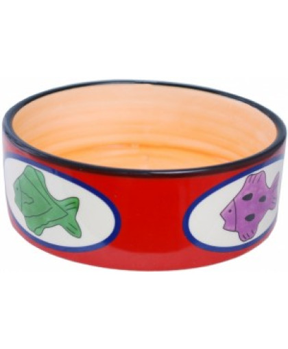 Миска керамическая Рыбки роспись 270мл 12,5*5см Уют Миска керамическая Рыбки роспись 270мл 12,5*5см Уют