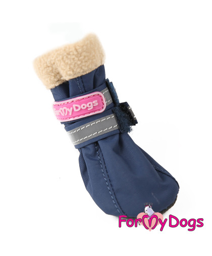 Сапожки для собак ПВХ на флисе р0 сине-бежевые 3,6*2,7*7смFormydogs Сапожки для собак ПВХ на флисе р0 сине-бежевые 3,6*2,7*7смFormydogs
