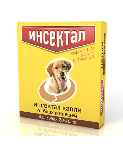  Инсектал Капли для собак  20-40кг*60