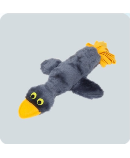 Игрушка для собак Утка с пищиком бутылка 260х70х440 Серый 03 Зооник Игрушка для собак Утка с пищиком бутылка 260х70х440 Серый 03 Зооник