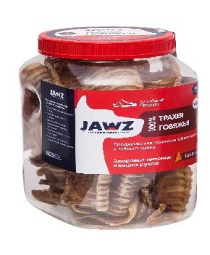  Джавз/JAWZ лакомства для собак Трахея говяжья банка №14 р-р L  500гр*4