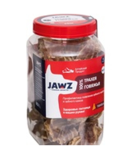  Джавз/JAWZ лакомства для собак Трахея говяжья банка №47 р-р S  460гр*4
