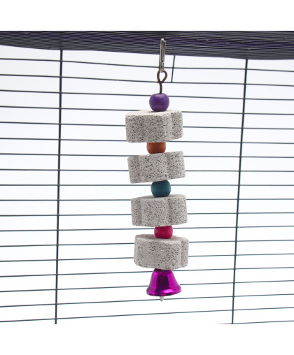 Игрушка для птиц Точильные камни с бусинами 65гр Пижон Игрушка для птиц Точильные камни с бусинами 65гр Пижон