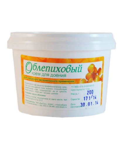 Крем для доения с экстрактом облепихи 200 г*24 Крем для доения с экстрактом облепихи 200 г*24