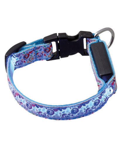 Ошейник с USB-зарядкой светящ Акварель 15 мм*18-28 см Пет Лайн Ошейник с USB-зарядкой светящ Акварель 15 мм*18-28 см Пет Лайн