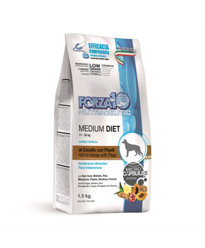 Форца10/Forza10 Diet низкозерновой корм для собак Конина, горох и рис 1,5кг Форца10/Forza10 Diet низкозерновой корм для собак Конина, горох и рис 1,5кг