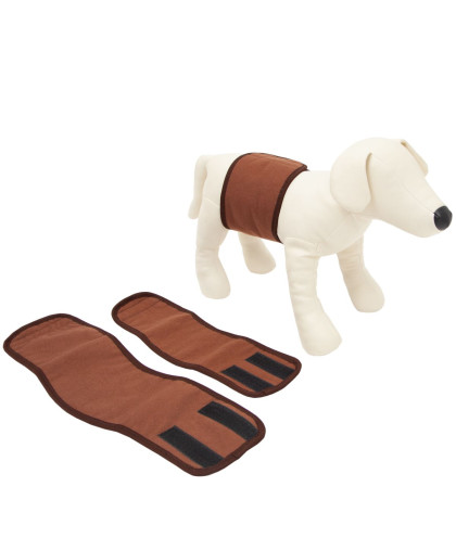 Пояс для кобелей многоразовый впитывающий Comfort L (39-44*12см) (коричневый) OSSO Пояс для кобелей многоразовый впитывающий Comfort L (39-44*12см) (коричневый) OSSO