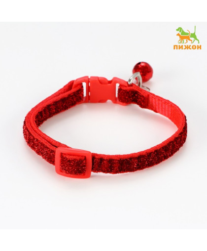 Ошейник двухслойный Гламур 30*1см фастекс красный Пижон Ошейник двухслойный Гламур 30*1см фастекс красный Пижон