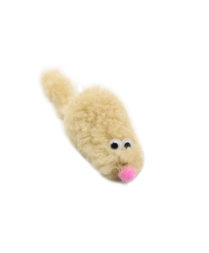Игрушка для кошек Мышь из натуральной овчины Госи/GoSi Игрушка для кошек Мышь из натуральной овчины Госи/GoSi