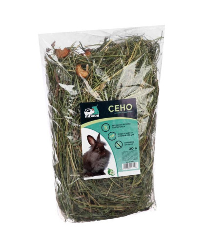 Сено для грызунов с фруктами Пижон 20л/500гр Сено для грызунов с фруктами Пижон 20л/500гр