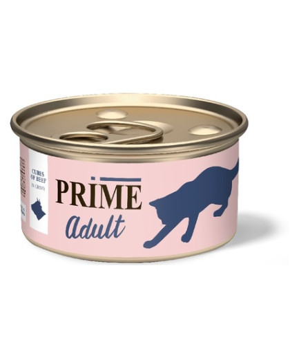 Прайм/Prime консервы корм для кошек кусочки в соусе Говядина 75гр*24 Прайм/Prime консервы корм для кошек кусочки в соусе Говядина 75гр*24