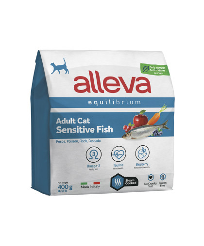 Аллева/Alleva Эквилибриум Сенситив Суперпремиум корм для кошек Рыба 400гр Аллева/Alleva Эквилибриум Сенситив Суперпремиум корм для кошек Рыба 400гр