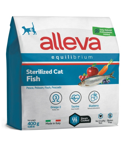  Аллева/Alleva Эквилибриум Суперпремиум корм для кошек стерилизованных/кастрированных Рыба  400гр