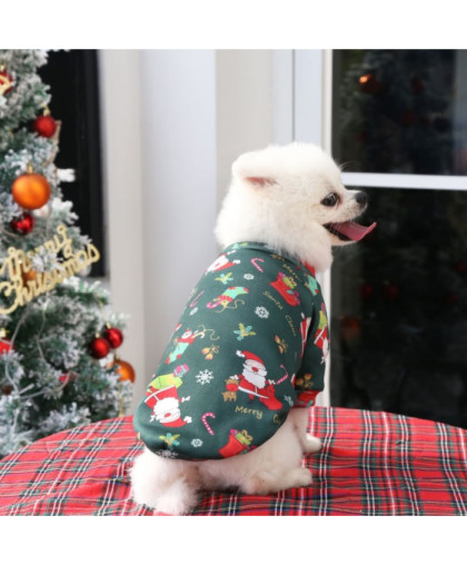 Кофта для собак Подарки рМ ДС30см ОШ26см ОГ 38см зеленый Кофта для собак Подарки рМ ДС30см ОШ26см ОГ 38см зеленый
