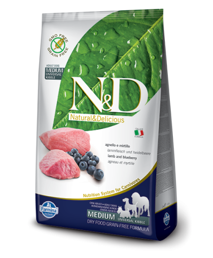 Фармина/Farmina N&D корм для собак мелких пород Ягненок с черникой и тыквой 2,5кг Фармина/Farmina N&D корм для собак мелких пород Ягненок с черникой и тыквой 2,5кг