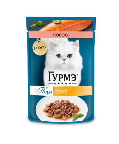  Гурме/Gourmet  75гр корм для кошек Лосось в соусе*26