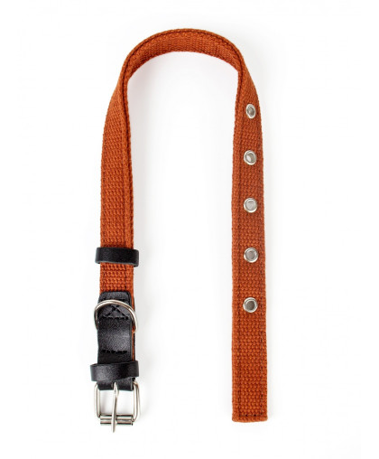 Ошейник брезент, двойной 20мм (33-45см) коричневый Зооник Ошейник брезент, двойной 20мм (33-45см) коричневый Зооник