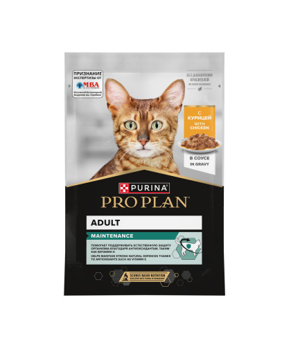 Про План/Pro Plan пауч  85гр корм для кошек Maintenance с курицей в соусе