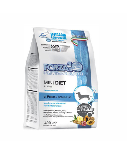 Форца10/Forza10 Diet корм для собак мелких пород гипоаллергенный Рыба 400гр Форца10/Forza10 Diet корм для собак мелких пород гипоаллергенный Рыба 400гр