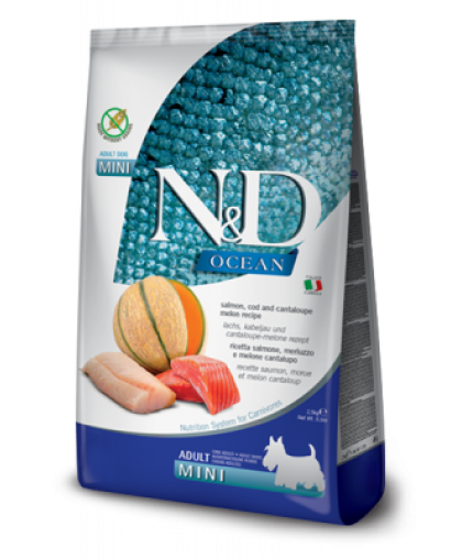 Фармина/Farmina N&D Prime корм для собак мелких пород Лосось, Треска и мускусная дыня 800гр Фармина/Farmina N&D Prime корм для собак мелких пород Лосось, Треска и мускусная дыня 800гр