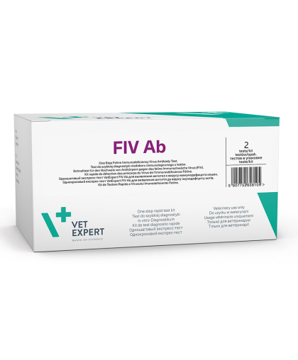 Экспресс-тест VetExpert FIV Ab для выявления иммунодефицита кошек/уп-2 теста