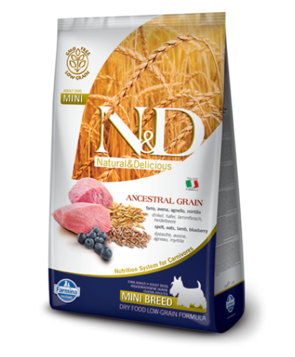 Фармина/Farmina N&D Анцестрал корм для собак мелких пород Ягненок с черникой 2.5кг Фармина/Farmina N&D Анцестрал корм для собак мелких пород Ягненок с черникой 2.5кг