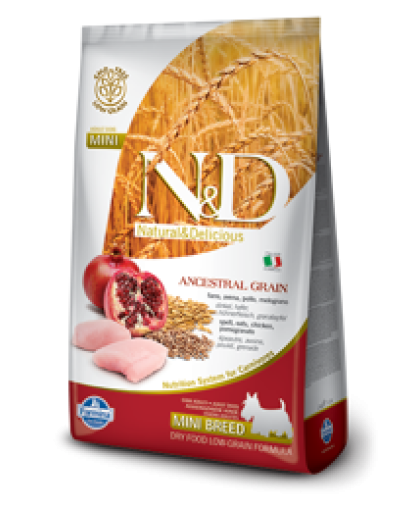 Фармина/Farmina N&D Анцестрал корм для собак мелких пород Курица с гранатом 2,5кг Фармина/Farmina N&D Анцестрал корм для собак мелких пород Курица с гранатом 2,5кг