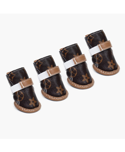 Сапожки для собак Модник р1 4*3см коричневые Сапожки для собак Модник р1 4*3см коричневые