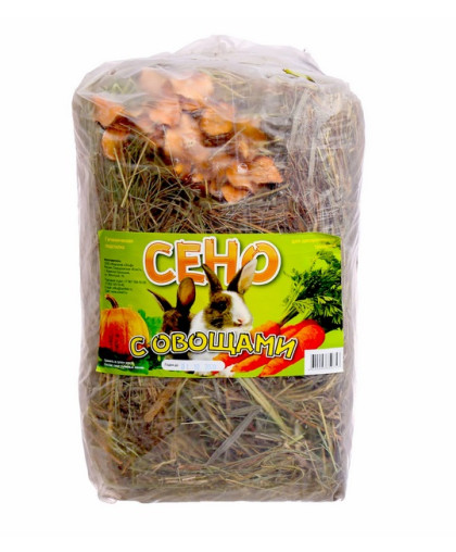 Сено луговое пресованное с овощами 500гр Мышильд*6 Сено луговое пресованное с овощами 500гр Мышильд*6