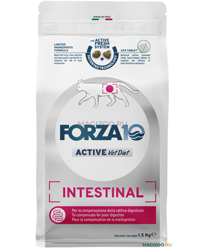 Форца10/Forza10 Intestinal Colon Fase 1 корм для кошек с расстройствами ЖКТ 1,5кг Форца10/Forza10 Intestinal Colon Fase 1 корм для кошек с расстройствами ЖКТ 1,5кг