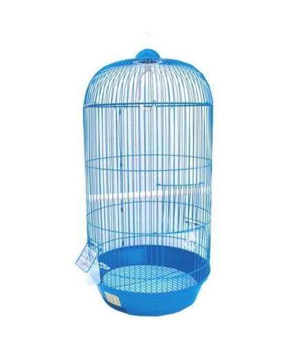 Клетка для птиц №1 круглая укомплект цветная 33*53см Уют Клетка для птиц №1 круглая укомплект цветная 33*53см Уют