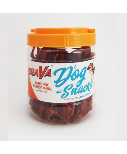 Брава/BraVa лакомства для собак сушеное Утиное филе 400гр*12 Брава/BraVa лакомства для собак сушеное Утиное филе 400гр*12